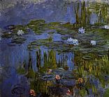 Water Lilies 1914 Paintings - Water-Lilies 30 by Claude Monet